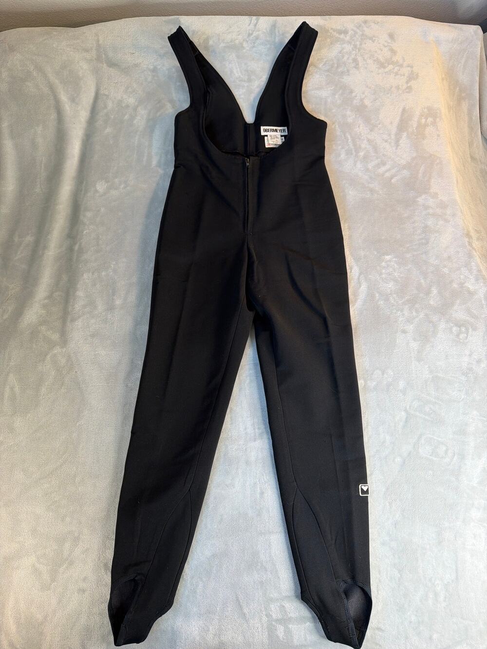 Vintage 1980s Obermeyer High-Waisted Stirrup Ski Bib Jumpsuit 10L